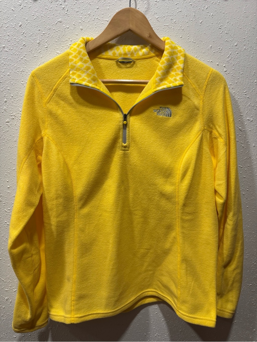 The North Face Women's Bright Yellow Quarter-Zip Fleece Pullover